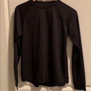 Boys LL bean Long underwear top black xl 18